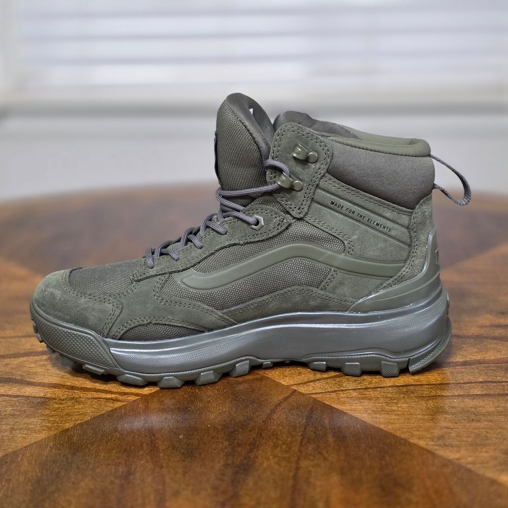 Vans MTE Crestline Waterproof Hiking Boots Green Men's 11.5 HydroGuard Brand New - Picture 10 of 16